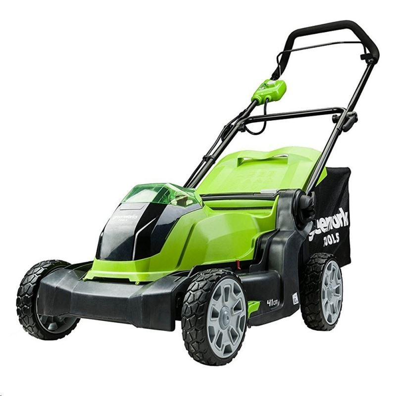 Greenworks G40LM41 akkumulátoros fűnyíró, fűgyűjtős, 40V, 41 cm, akku és töltő nélkül (G40LM41)