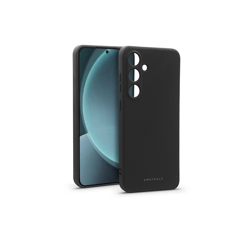 Roar Space szilikon tok - Samsung SM-S937 Galaxy S25 - fekete (KC341786)