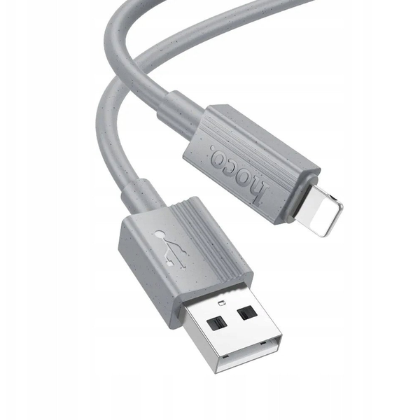 Kabel Hoco USB - Apple Lightning 1 m šedý