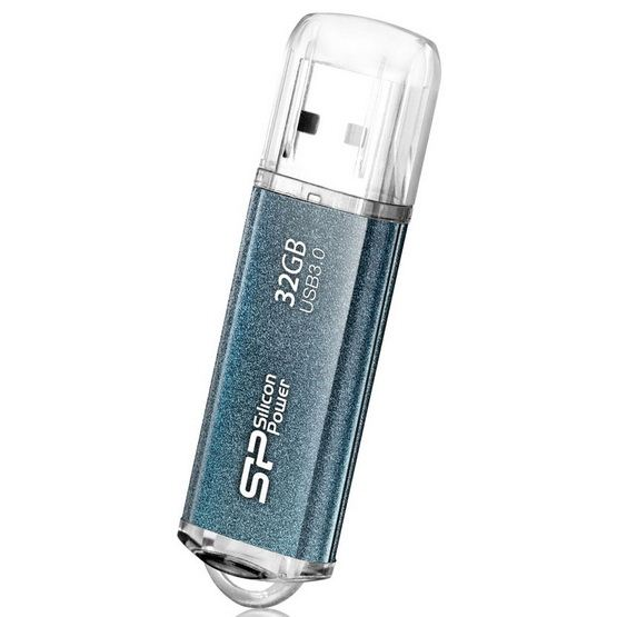 Silicon Power SP032GBUF3M01V1B Marvel M01, 32 GB, USB Type-A, 3.2 Gen 1 (3.1 Gen 1) Cap, Blue