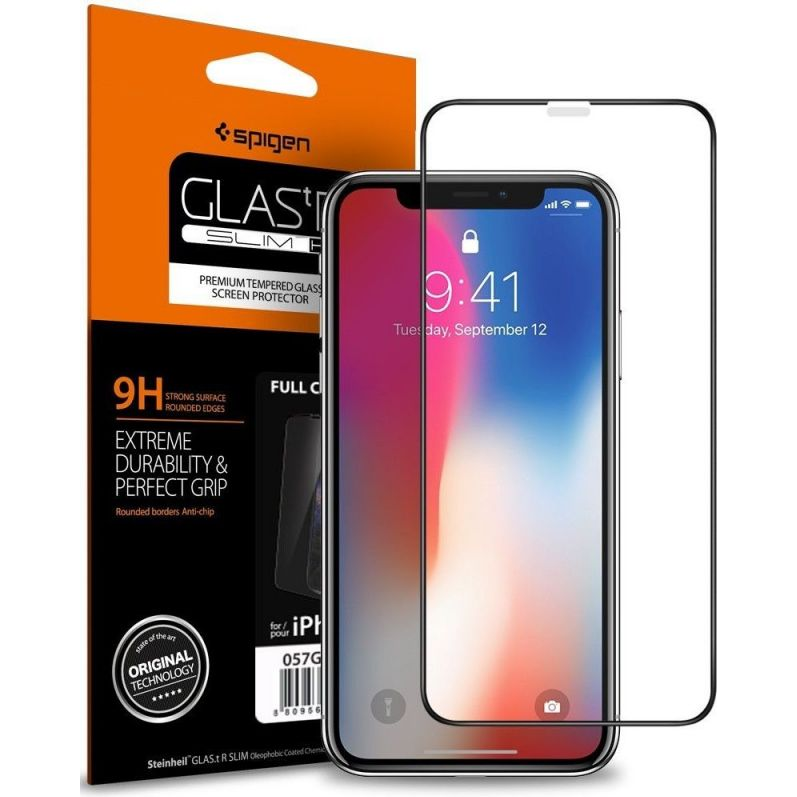Spigen Glass FC HD, black - iPhone 11 Pro/XS/X (063GL25234)
