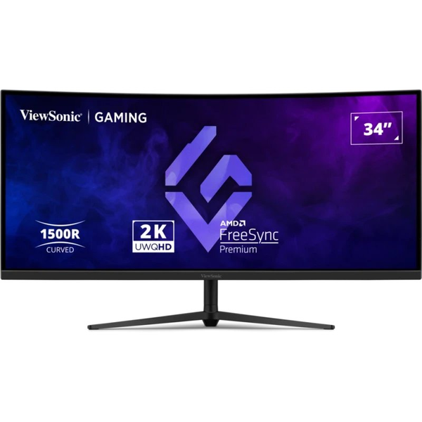 Viewsonic VX3418C-2K computerskærm 86,4 cm (34") 3440 x 1440 pixel UltraWide Quad HD Sort