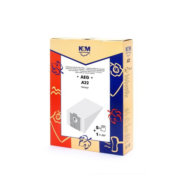 K&M Aeg A-22 Porzsák (5 db / csomag) (A-22)