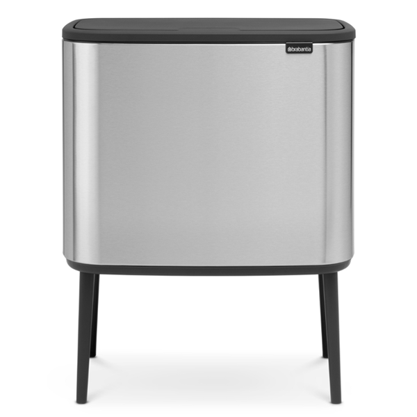 Brabantia Bo Touch 11 + 23 literes érintőfedeles fém szemetes - Inox