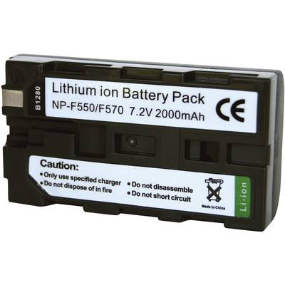 Acumulator aparat foto, Conrad energy, Compatibil cu Sony, 7.2 V, 2000 mAh, Negru