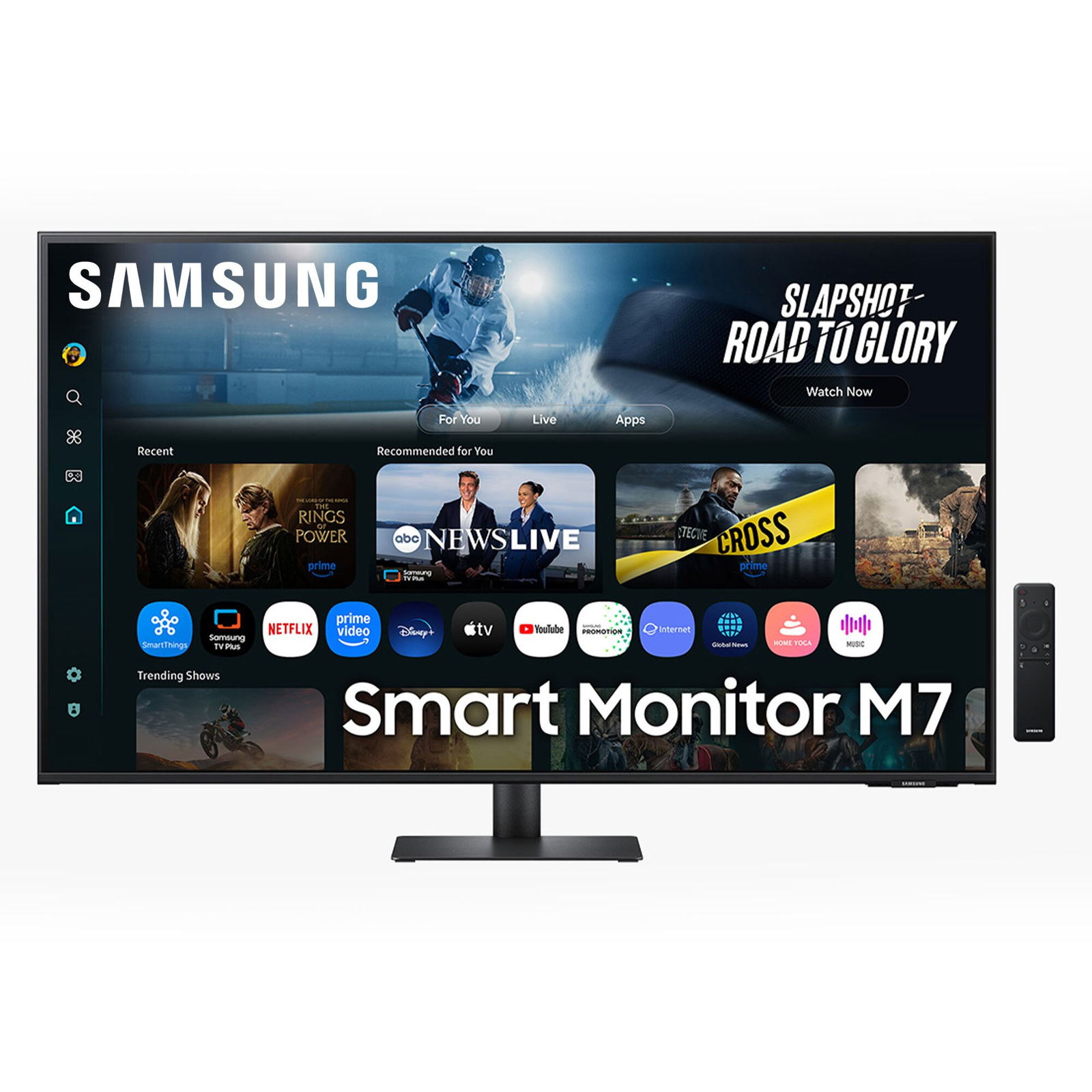Монитор Samsung M7 M70F — LS43FM702UUXEN, черен