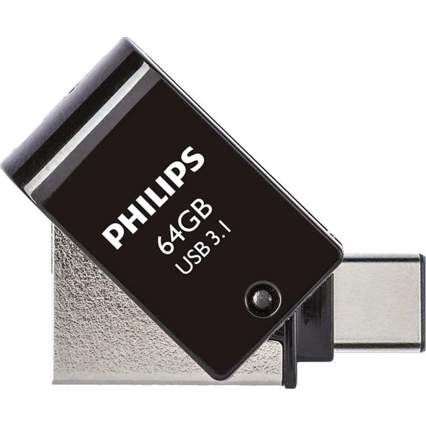 Philips FM64DC152B/00 unità flash USB 64 GB USB tipo-C 3.2 Gen 1 (3.1 Gen 1) Nero