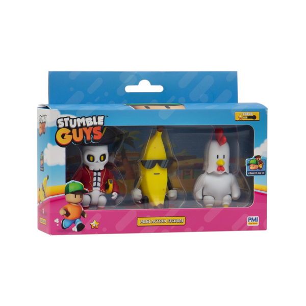 Stumble Guys - Mini akční figurky - Sada 3 figurek SG3003B