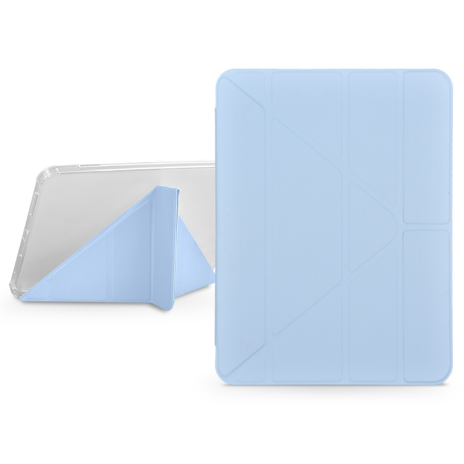 Apple iPad 10.2 (2019/2020/2021) tablet tok (Smart Case) on/off funkcióval, Apple Pencil tartóval - Gremlin Series Case With Pencil Slot - kék (ST378829)