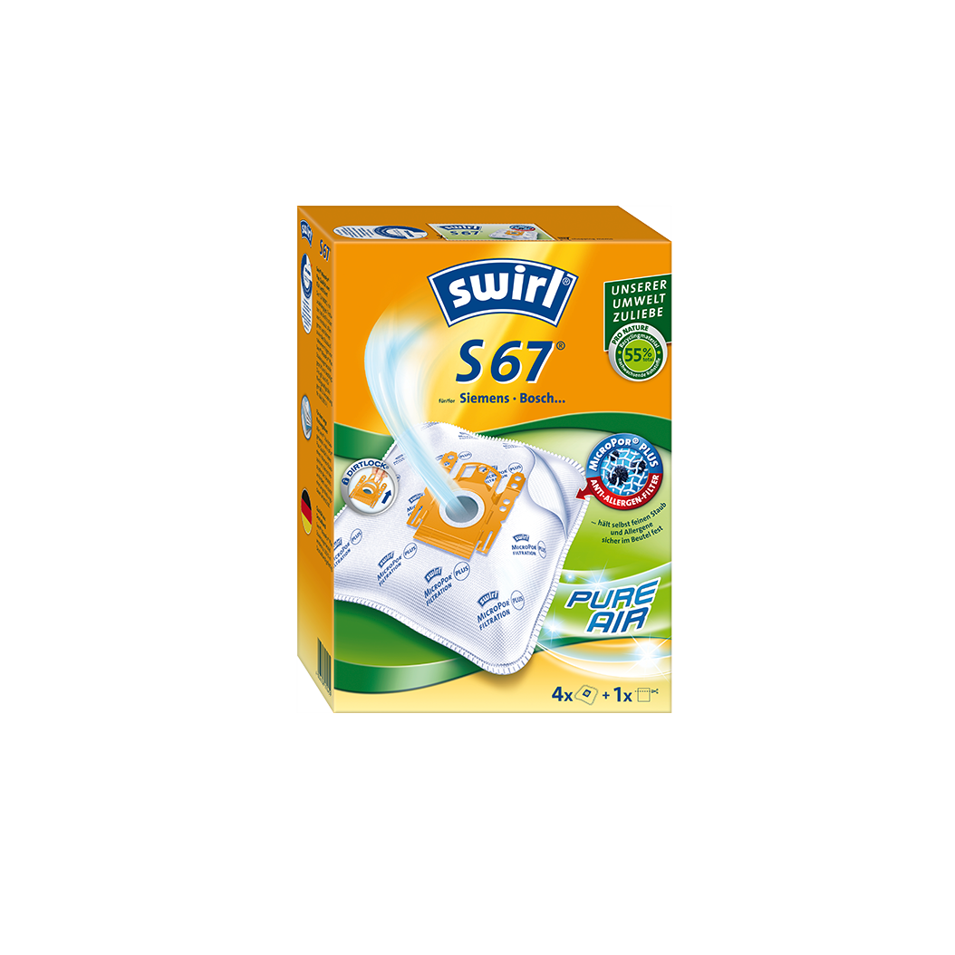 Swirl S 67 MP Plus AirSpace Porzsák (4 db / csomag) (1704067)