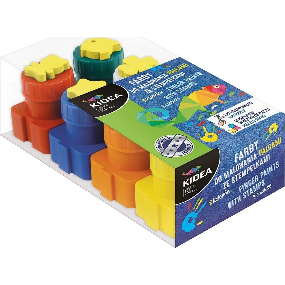 Kidea 8 Színű Ujjfesték Készlet (325622)