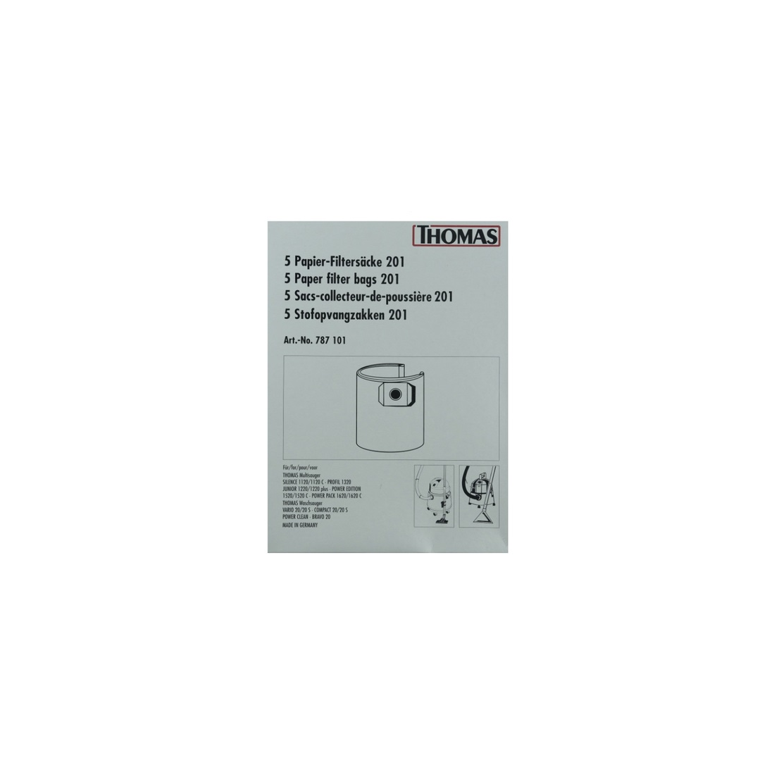Thomas 787101 Papír porzsák (5 db / csomag) (787101)