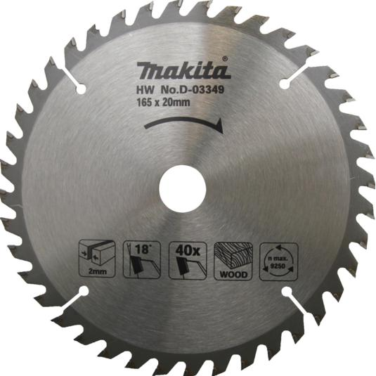 Faipari tárcsa Makita D-03349 165/20mm