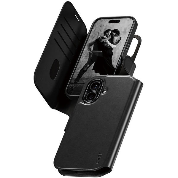 PanzerGlass CARE by ® Feature Case Tango Two-in-One Walle Case w. MagSafe iPhone 17 mobiltelefon etui Cover Sort