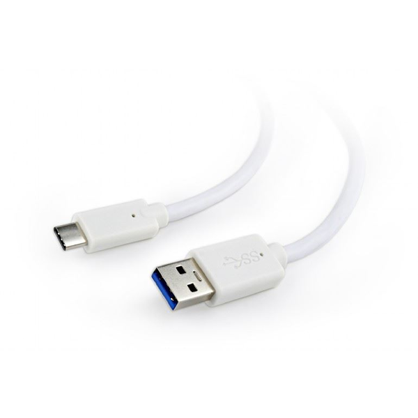 Kabel Cablexpert USB - USB typ C 1,8 m bílý