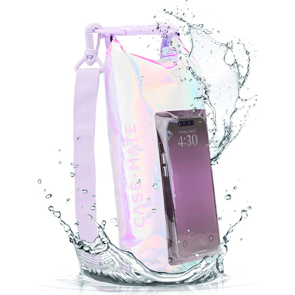  Case-Mate Case-Mate Waterproof Mini Phone Bucket Dry Bag - Wodoodporna torebka z kieszenią na telefon do 7” (Soap Bubble)
