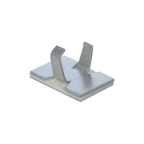 DELOCK Kabelklemme selbstklebend Aluminium 10 Stück