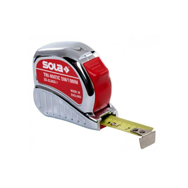 Рулетка SOLA Австрия, 8 м TRI-MATIC, клас на точност I