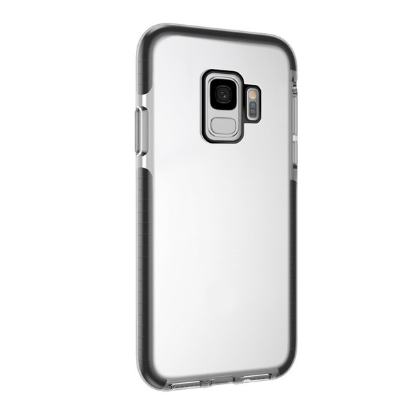 4-OK szilikon telefonvédő (közepesen ütésálló, légpárnás keret) FEKETE [Samsung Galaxy S9 (SM-G960)]