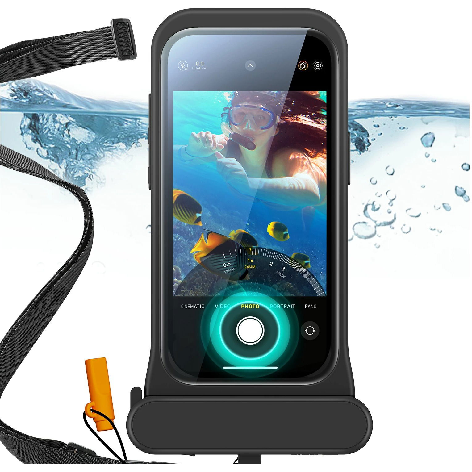 ESR Waterproof Pouch Pro, Compatible with iPhone 15/14/13, Black tok (1Z0460102)
