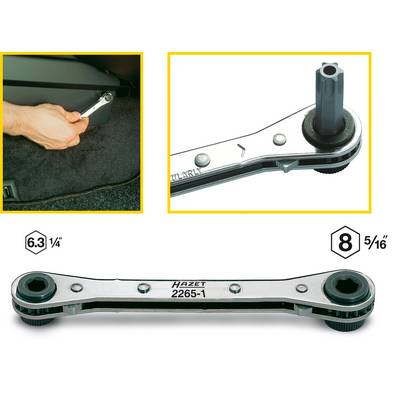 Bit racsni 1/4 (6.3 mm), 5/16 (8 mm) 140 mm Hazet 2265-1 (2265-1)