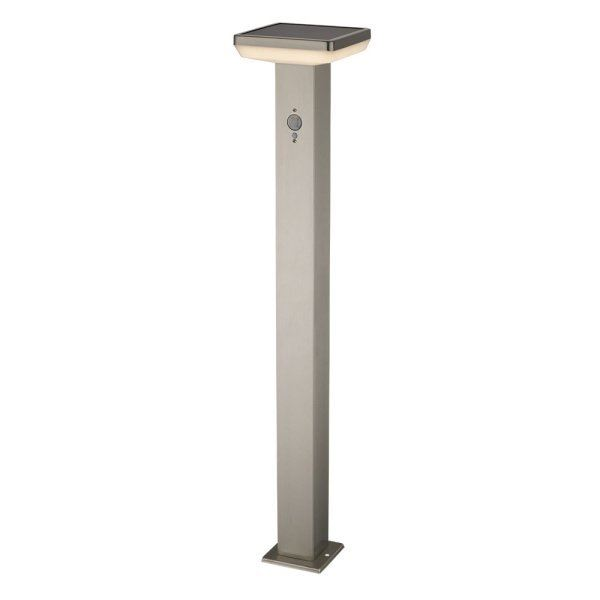 Optonica LED napelemes álló világítás négyzet PIR szenzor alumínium 4.4W 80cm IP44 3000K (GD4-A1 / 9339) (o9339)