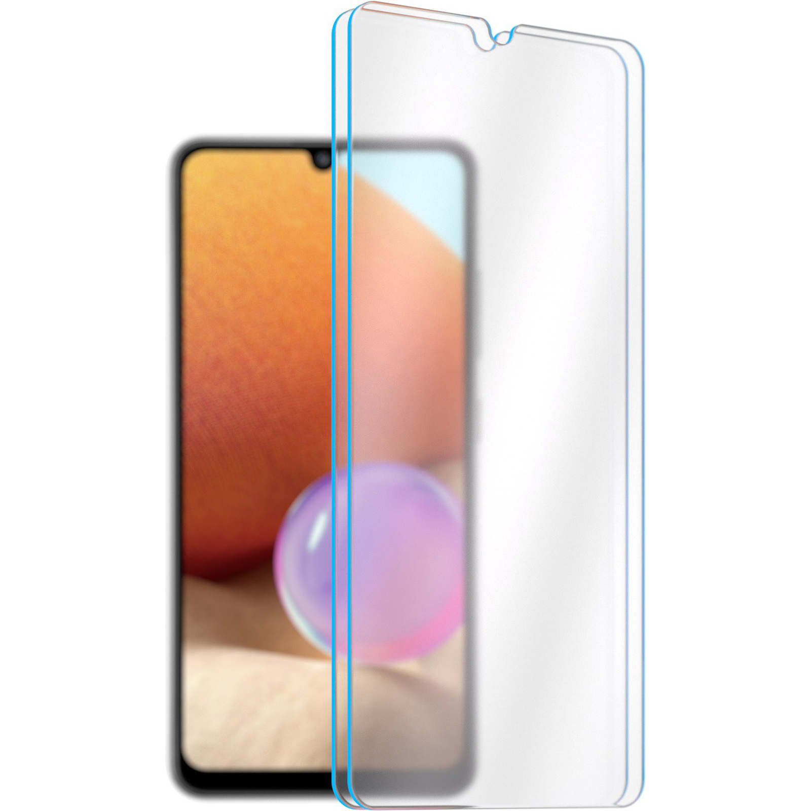 AlzaGuard Case Friendly Glass Samsung Galaxy A32 2.5D üvegfólia - 2db (AGD-TGC0178P2)