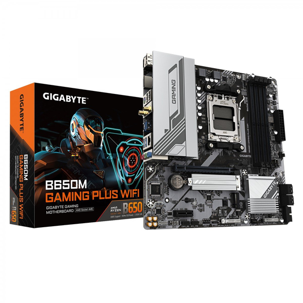 Gigabyte B650M GAMING PLUS WIFI DDR5 AMD AM5 MicroATX Alaplap