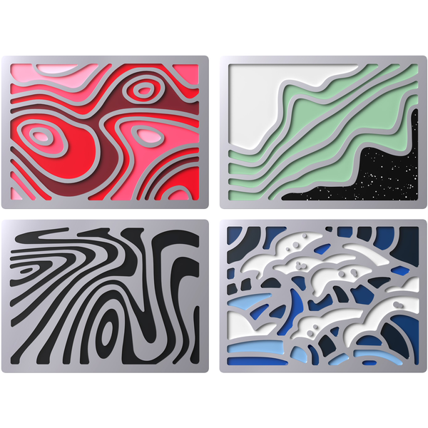 HyperX Badge Pack - Abstract Magnetic Badges Toetsenbord badge