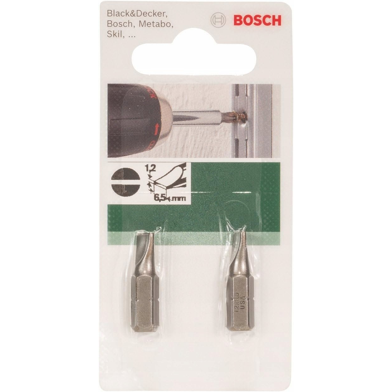 Bosch Accessories Egyenes hornyú bit 6.5 mm C 6.3 2 db (2609255911)