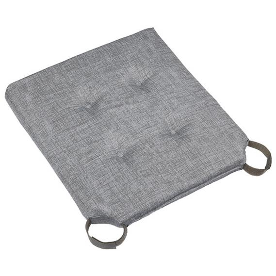 Bellatex seat cushion Ulla 620/041, smooth, 40 × 40 cm, light grey (10408)