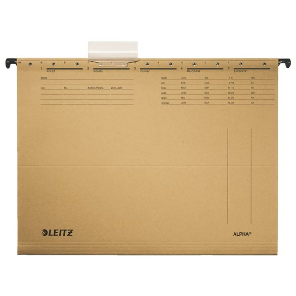 Leitz Alpha Standard A4 Függőmappa - Natúr (25 db) (19150000)