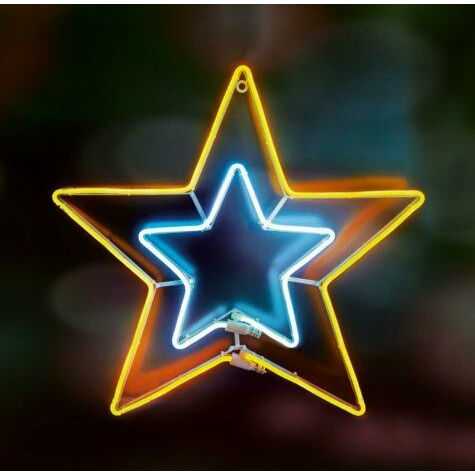 Somogyi NEON 3 LED-es neon light figura, csillag (NEON 3)