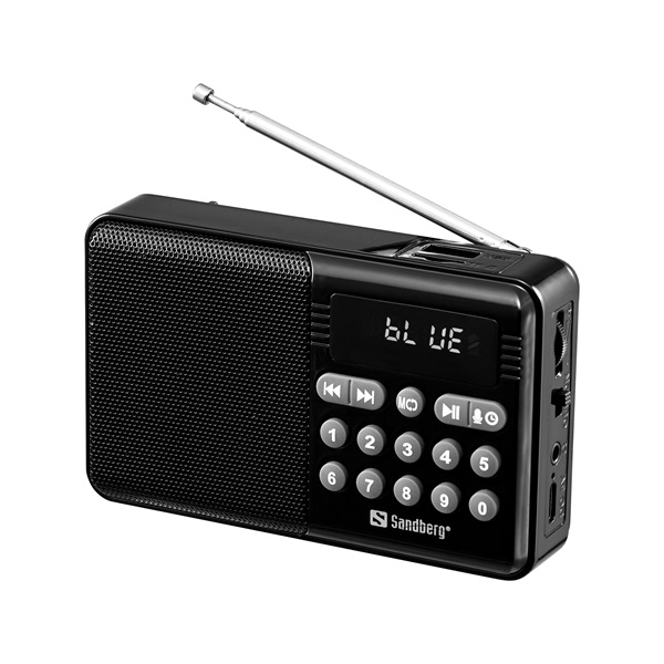 Přenosné rádio Sandberg 421-18 s Bluetooth a MP3 přehrávačem