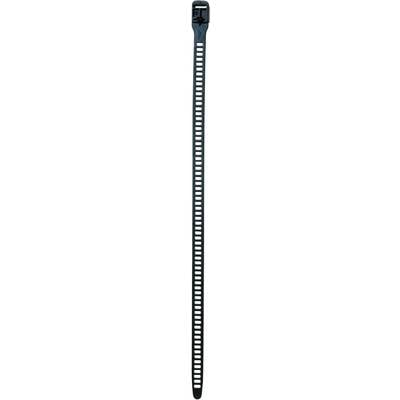 Hőstabilizált kábelkötegelő, oldható, 580 x 28 mm, fekete (UV álló), 1 db, HellermannTyton 115-28589 SRT58028 (115-28589)