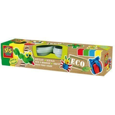 SES Creative SES Children's Set of Four Eco Superclay Argilla da modellazione Multicolore