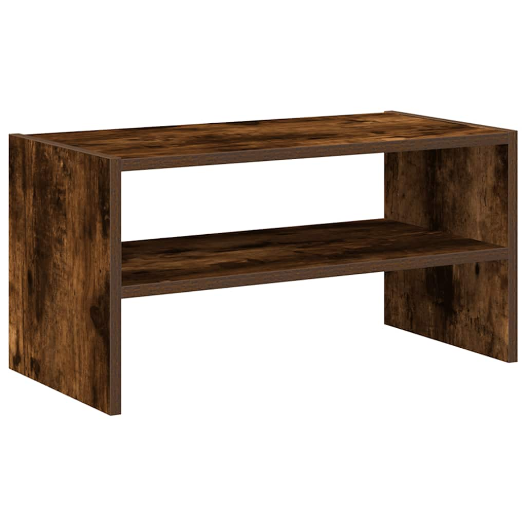 füstös tölgy cipőtartó állvány halmozható 60 x 30 x 30,5 cm (858865)