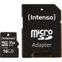 16GB microSDHC Intenso Professional memóriakártya + adapter UHS-I C10 U1 V30 (3433470)