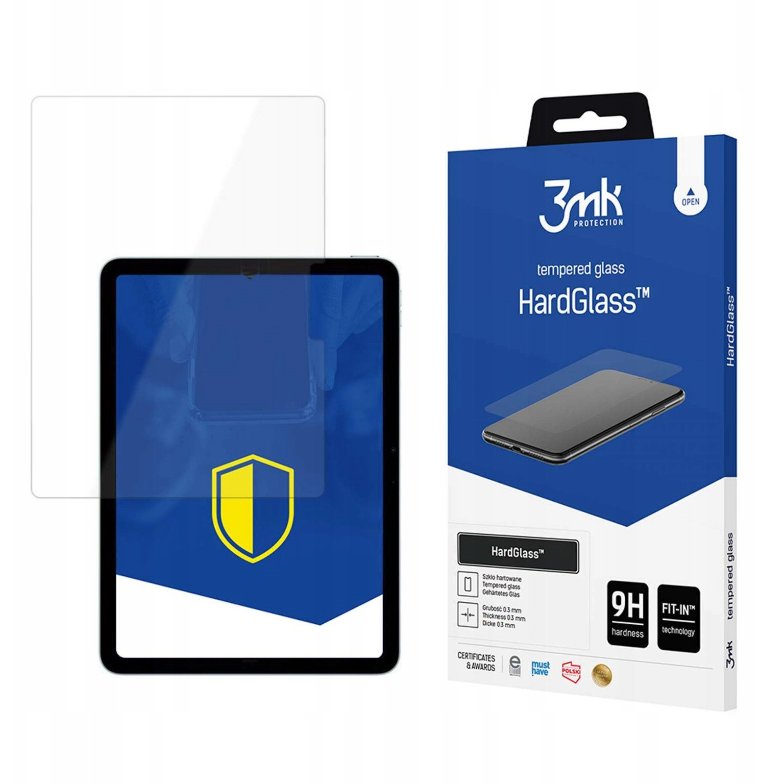 3MK HardGlass edzett üvegfólia 9H Apple iPad Air 11 (M2/M3) (5903108570459)