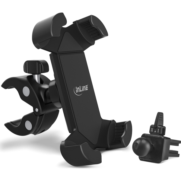 InLine 23156F supporto per personal communication Supporto passivo Telefono cellulare/smartphone, Navigatore Nero