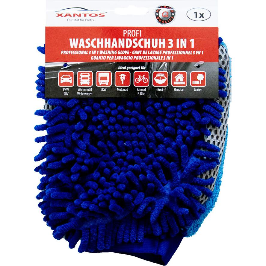 XANTOS Chenille-Waschhandschuh 3in1 (514206) (514206)
