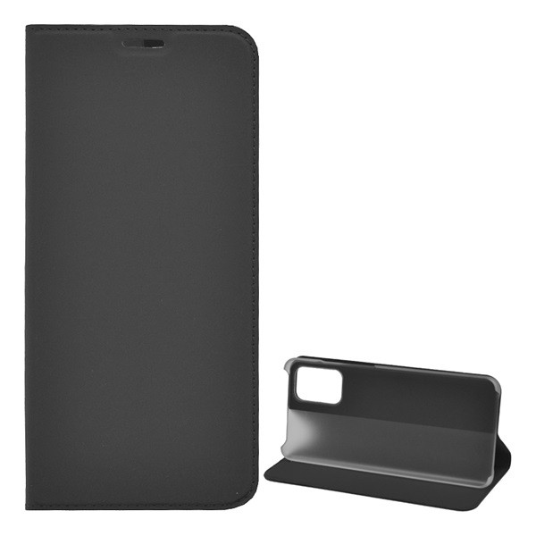 Tok álló, bőr hatású (FLIP, oldalra nyíló, asztali tartó funkció) FEKETE [Samsung Galaxy S20 Plus 5G (SM-G986)] (5996457938995)