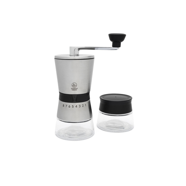 Ručný mlynček Leopold Vienna keramika 8 g čierna, odtiene šedej a