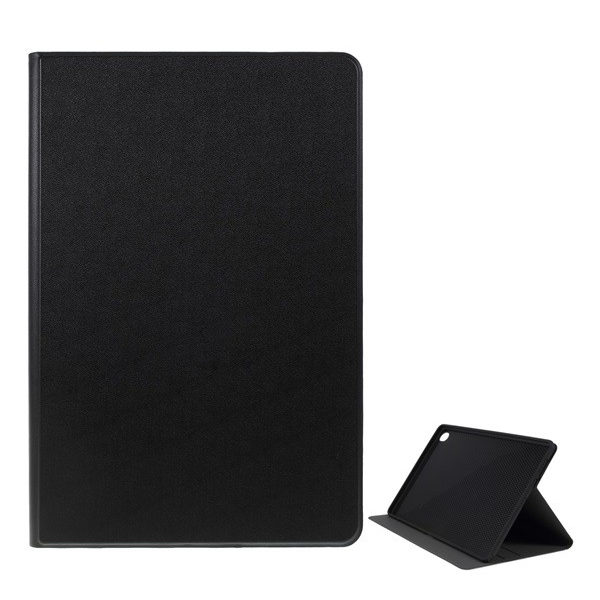 Tok álló, bőr hatású (FLIP, oldalra nyíló, asztali tartó funkció, prémium) FEKETE [Huawei MediaPad M6 10.8 LTE]