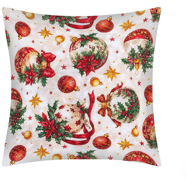 Bellatex karácsonyi párnahuzat, 45 × 45 cm 55/132, karácsonyi díszek, arany