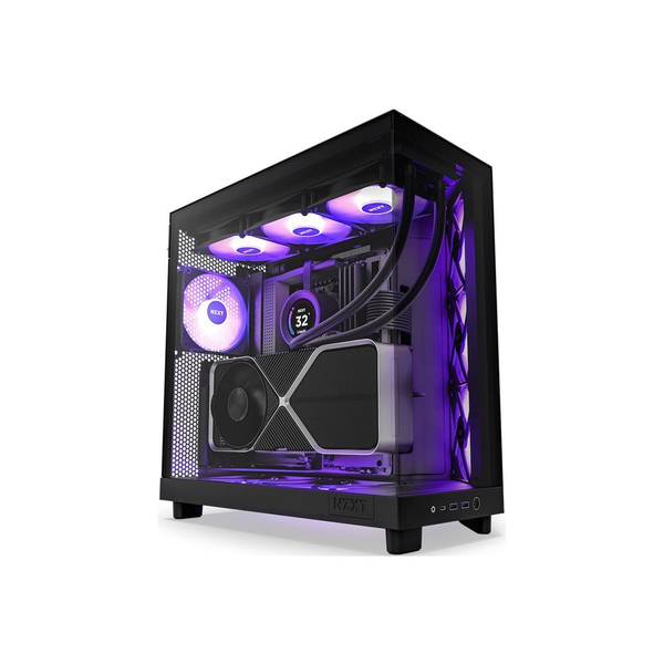 Skříň Nzxt H6 Flow Rgb Midi Tower S Oknem Černá