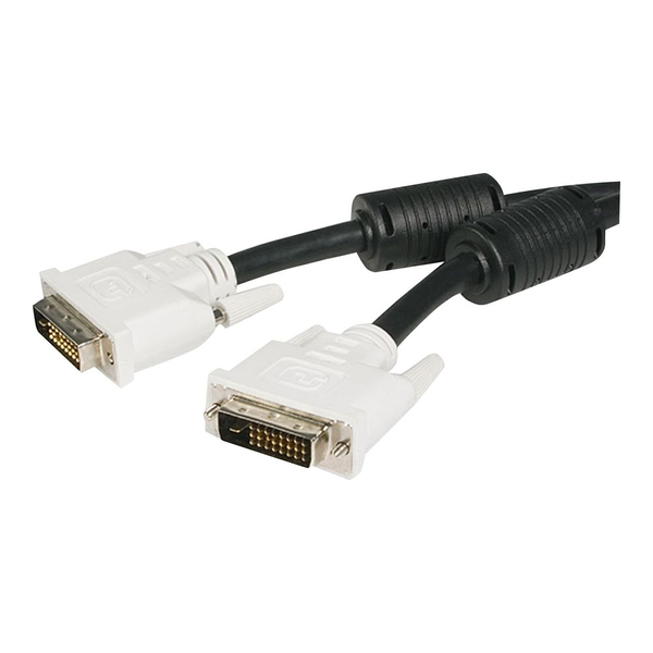 StarTech.com DVIDDMM3M DVI kabel 3 m DVI-D Černá, Bílá
