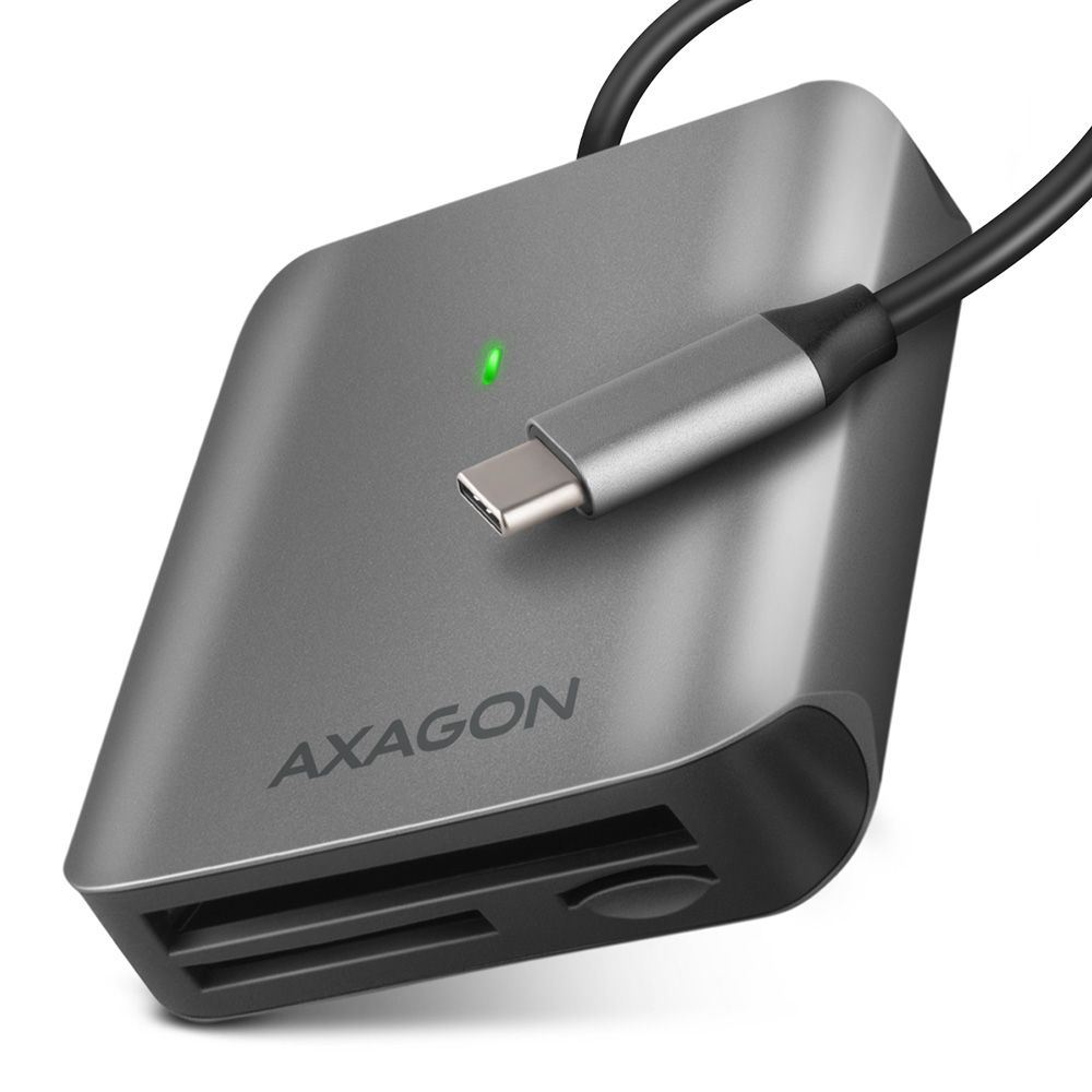Axagon USB-C külső kártyaolvasó szürke (CRE-S3C) (CRE-S3C)