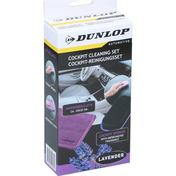 Dunlop szivacs + levendula illatú mikroszálas kendő készlet (33494890)