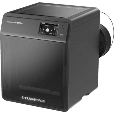 Flashforge Adventurer 5M Pro 3D nyomtató Fűthető nyomtatóágy, Rugalmas fém ágy, Nyomtatószállal, házzal, Szoftverrel, Beépített kamera, LED-es 